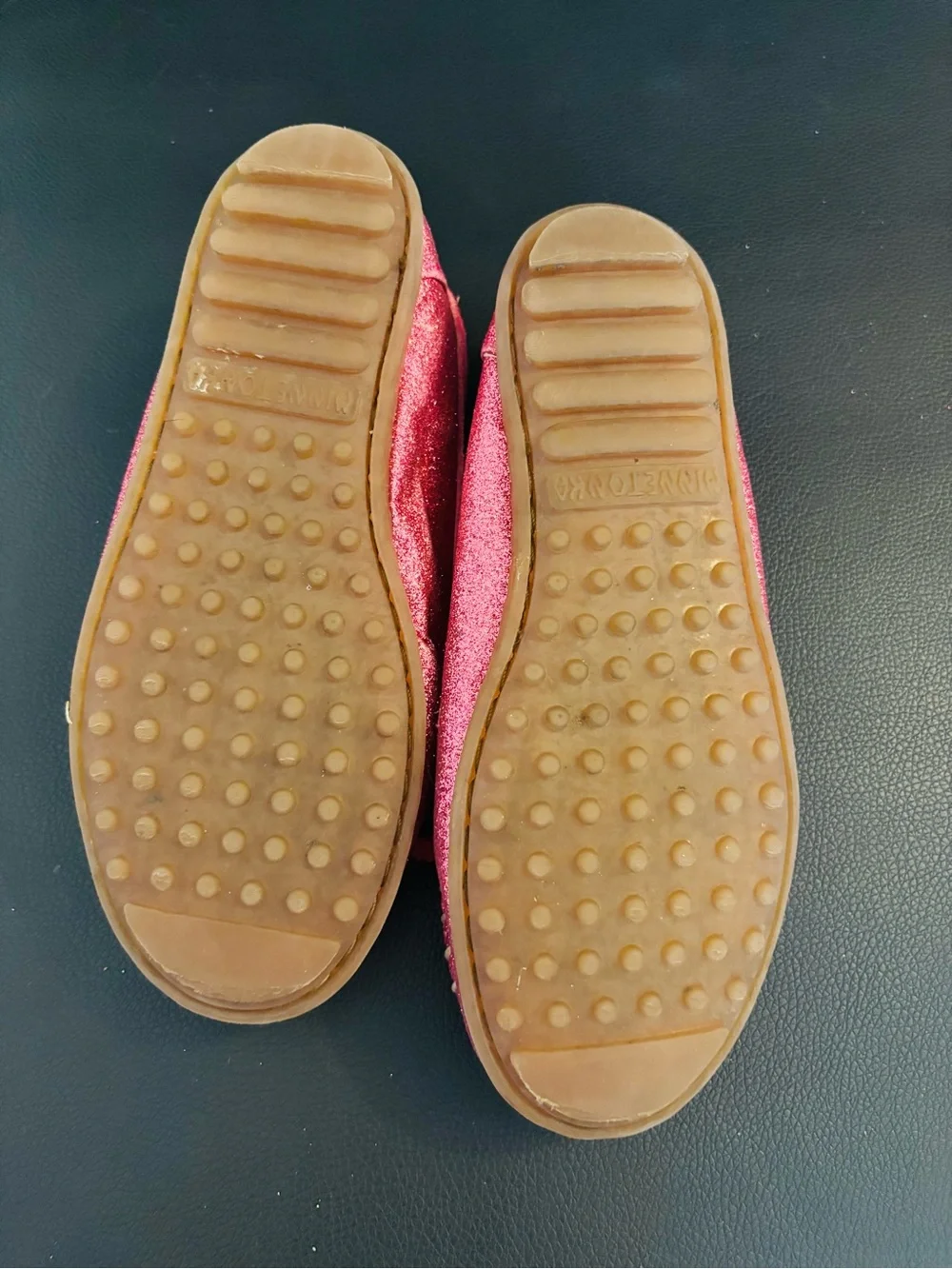 Minnetonka Women’s Hot Pink Suede Moccasins